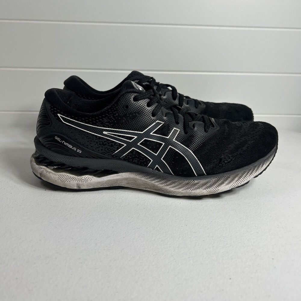 Asics Gel Nimbus 23 Men's Size 9 Black Running Shoes Sneakers